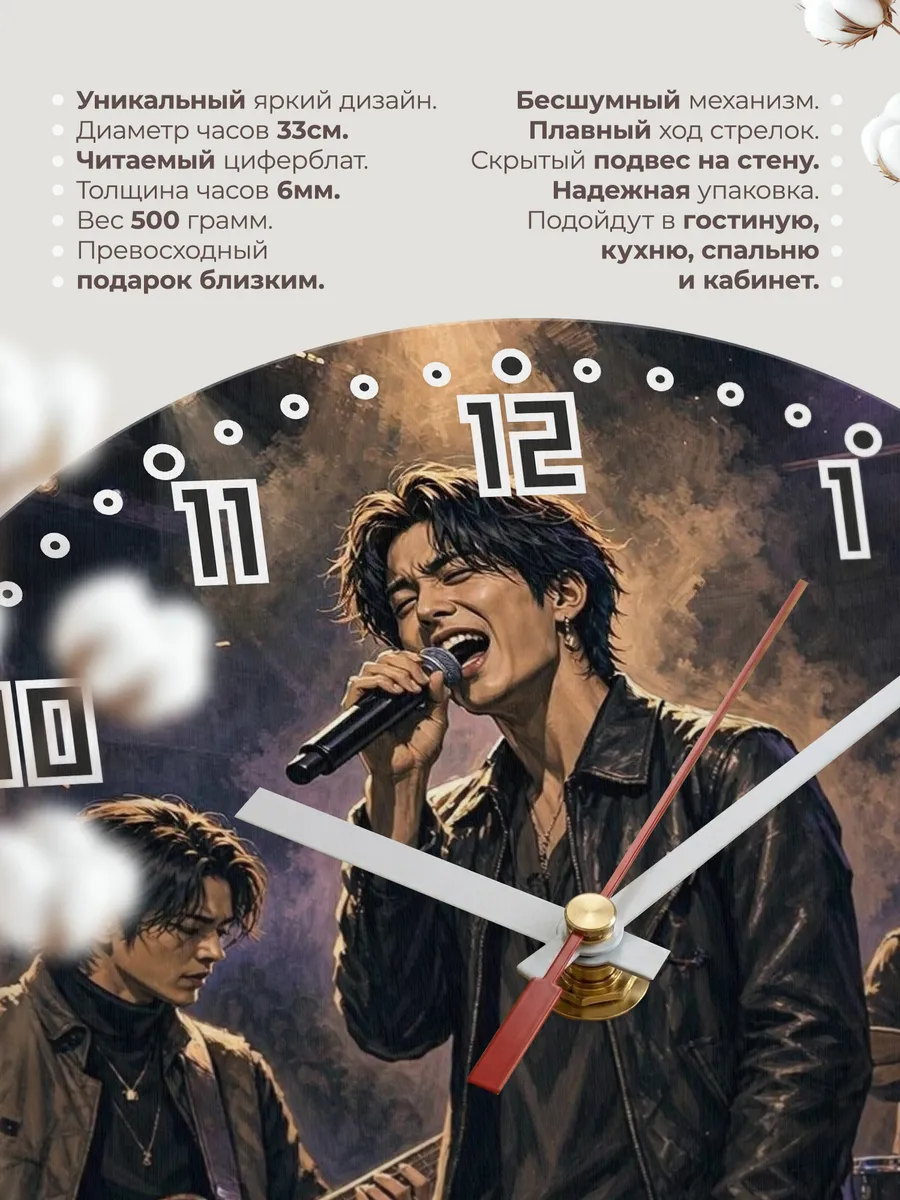 Часы настенные "Группа FTISLAND" — фото 3