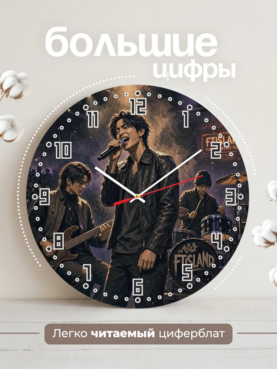 Часы настенные "Группа FTISLAND" — фото 4