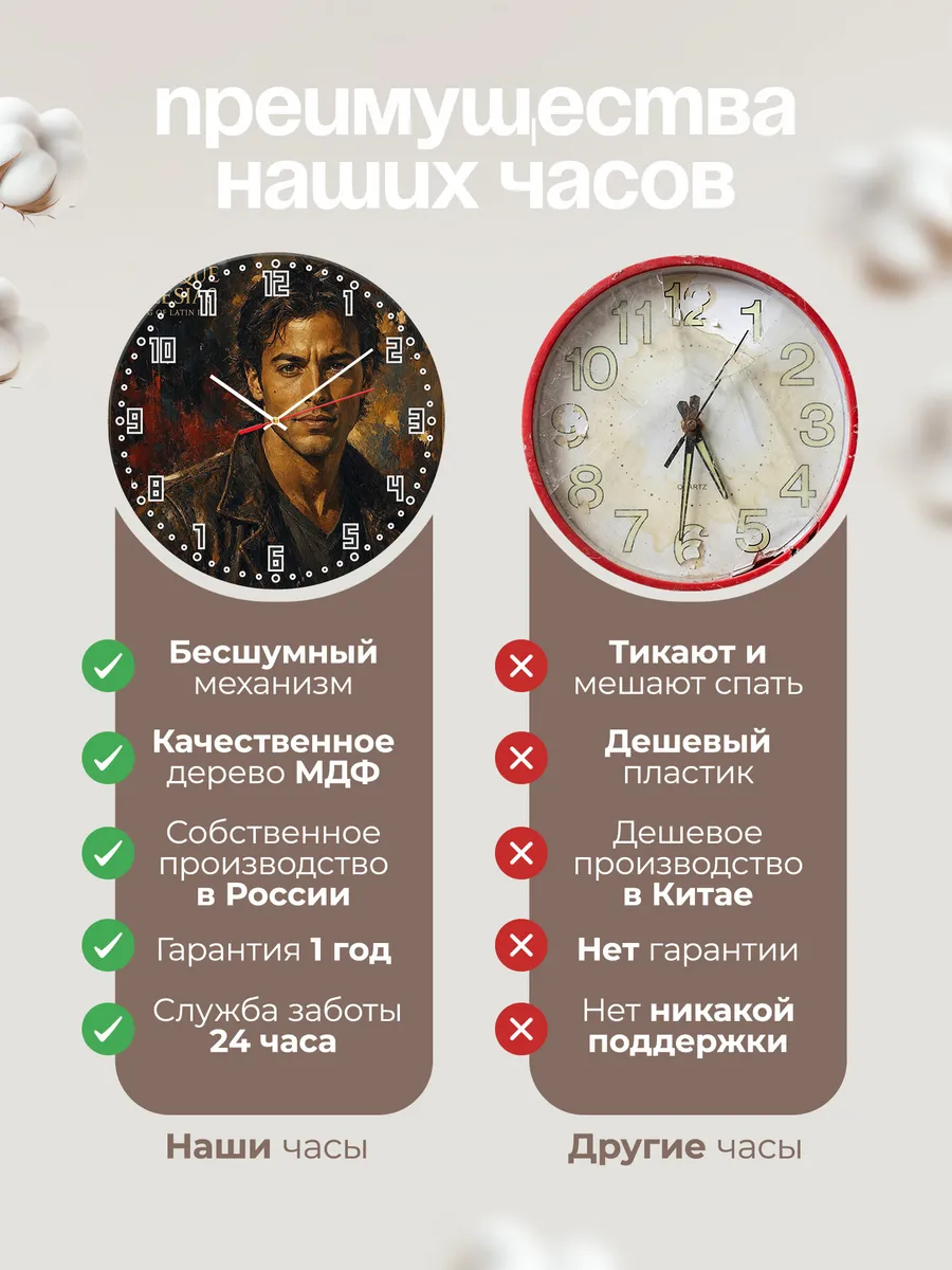 Часы настенные "Enrique Iglesias" — фото 2