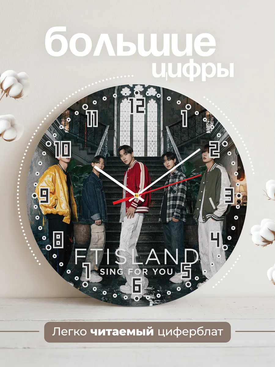 Часы настенные "FTISLAND рок-группа" — фото 4