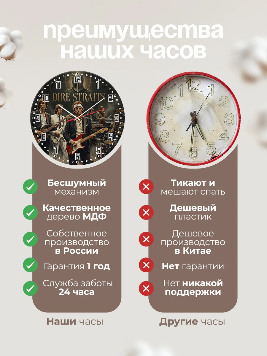 Часы настенные "Dire Straits" — фото 2