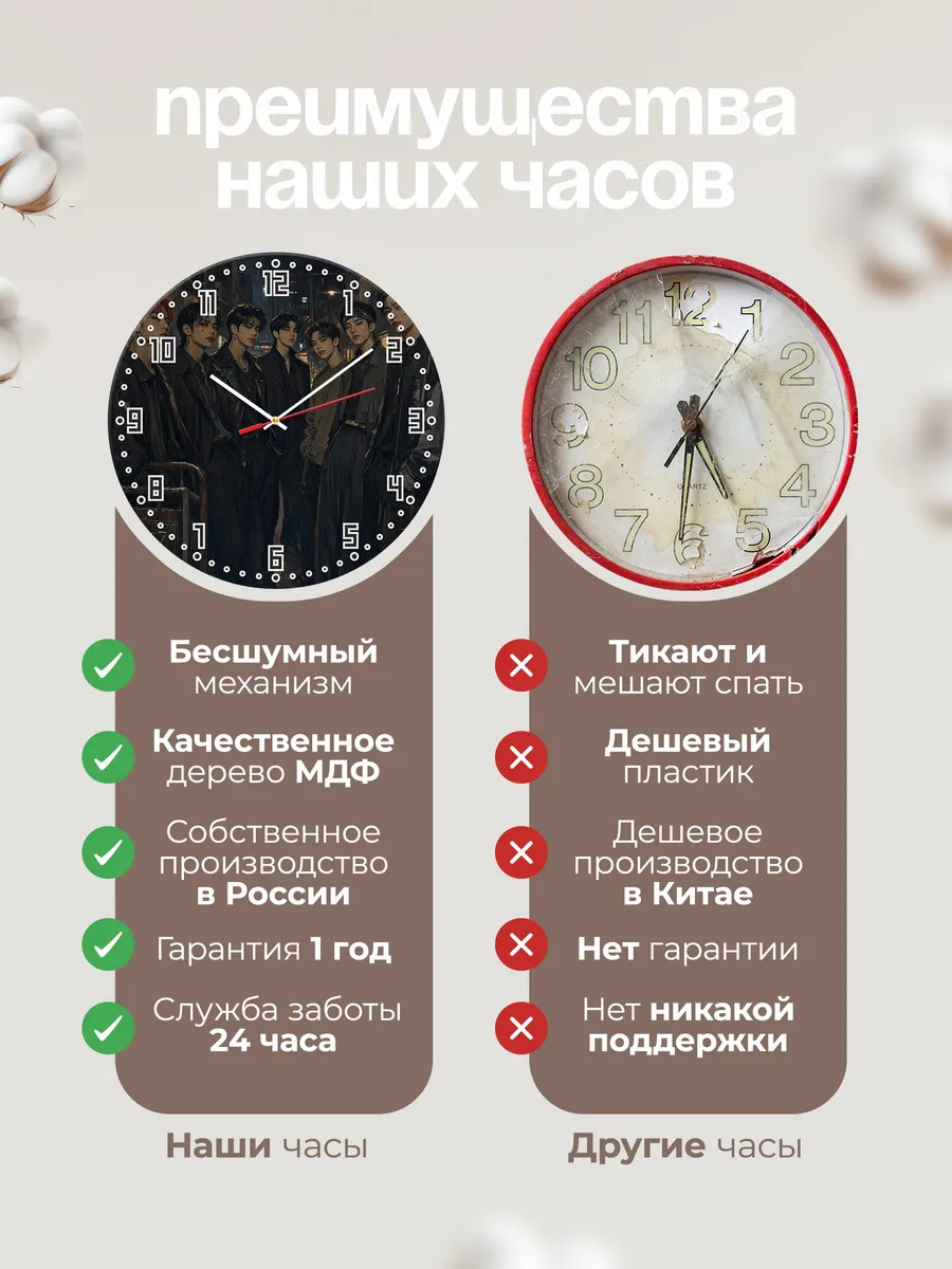Часы настенные "GOT7" — фото 2