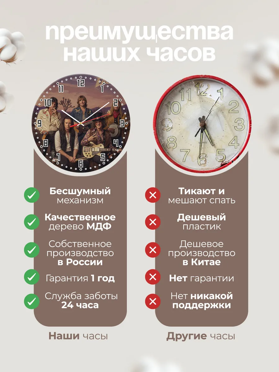 Часы настенные "Eagles" — фото 2