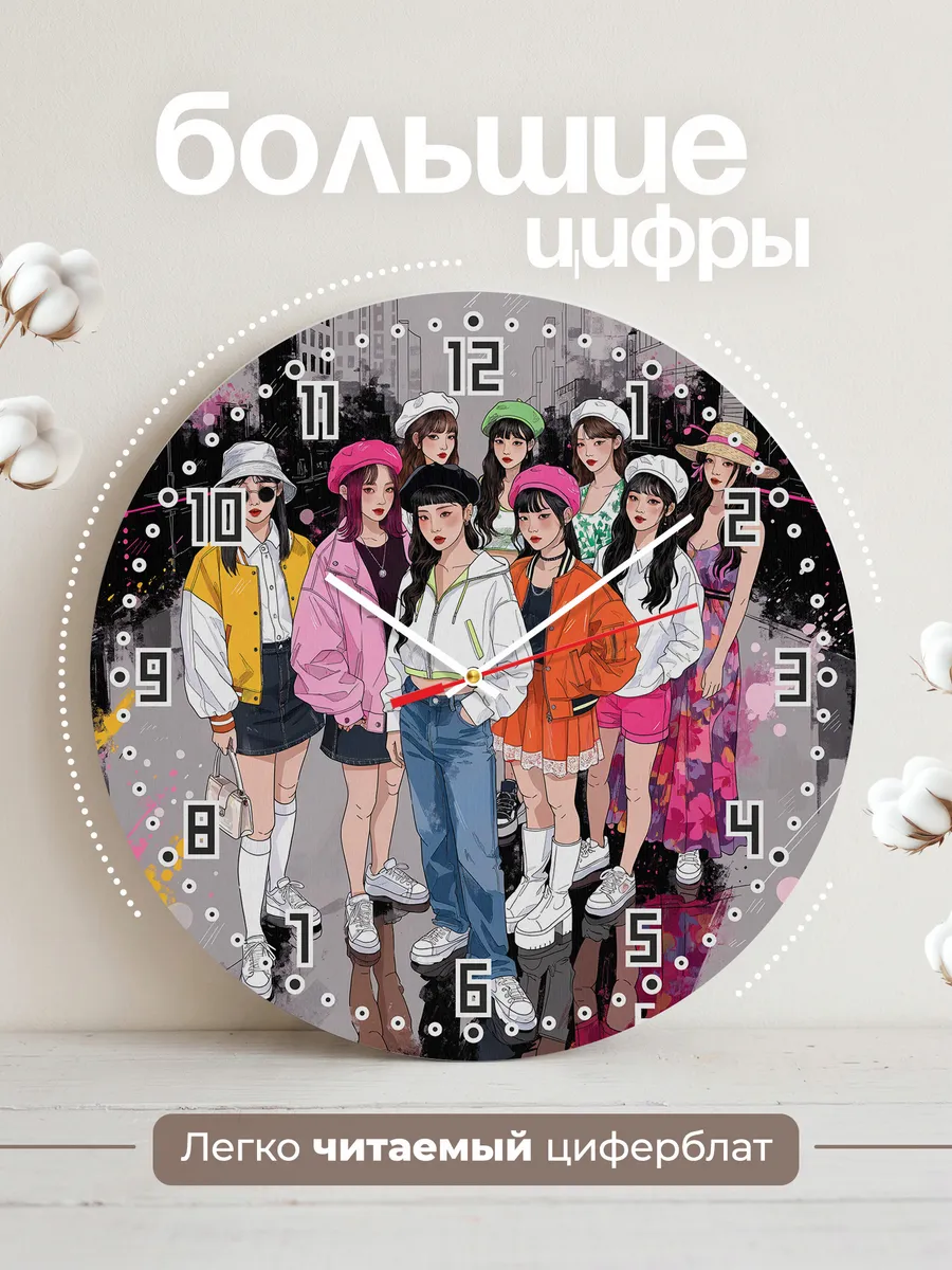 Часы настенные "fromis_9" — фото 4