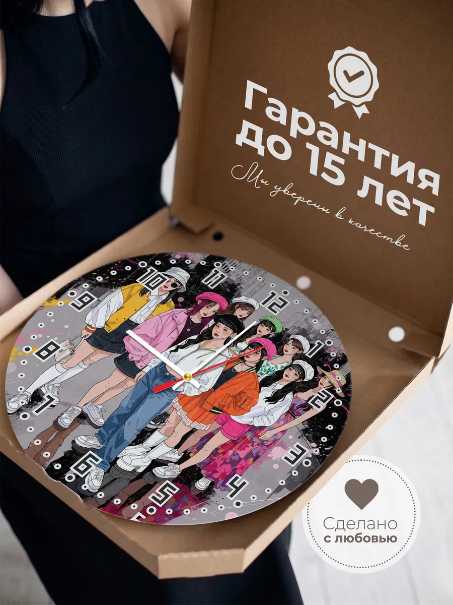 Часы настенные "fromis_9" — фото 5
