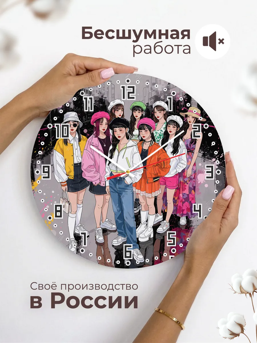 Часы настенные "fromis_9" — фото 8