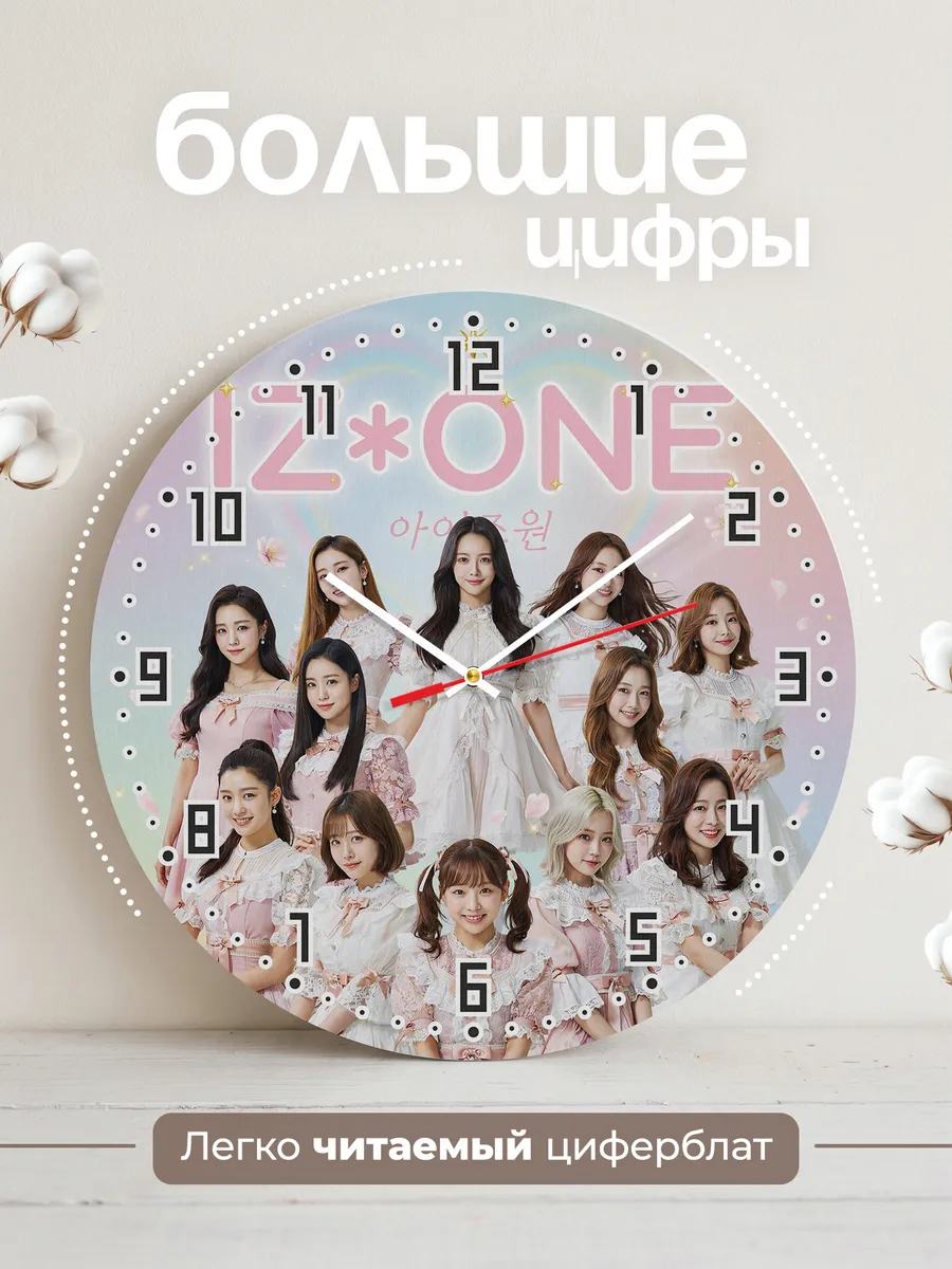 Часы настенные "IZ*ONE" — фото 4