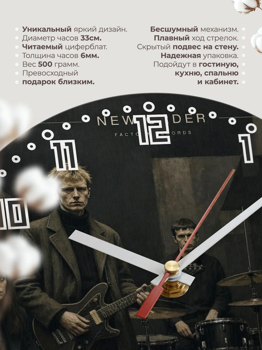 Часы настенные "New Order" — фото 3