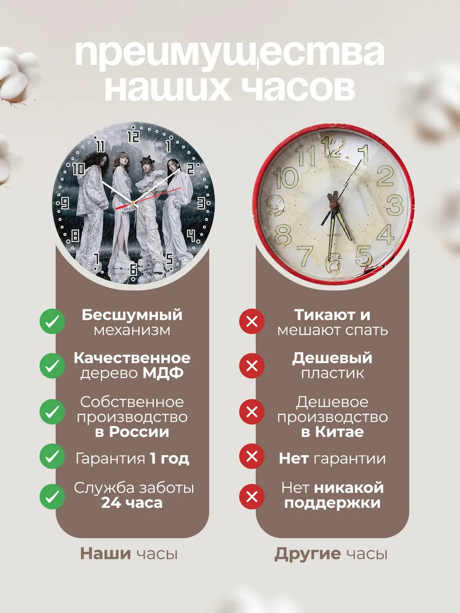 Часы настенные "Miss A" — фото 2