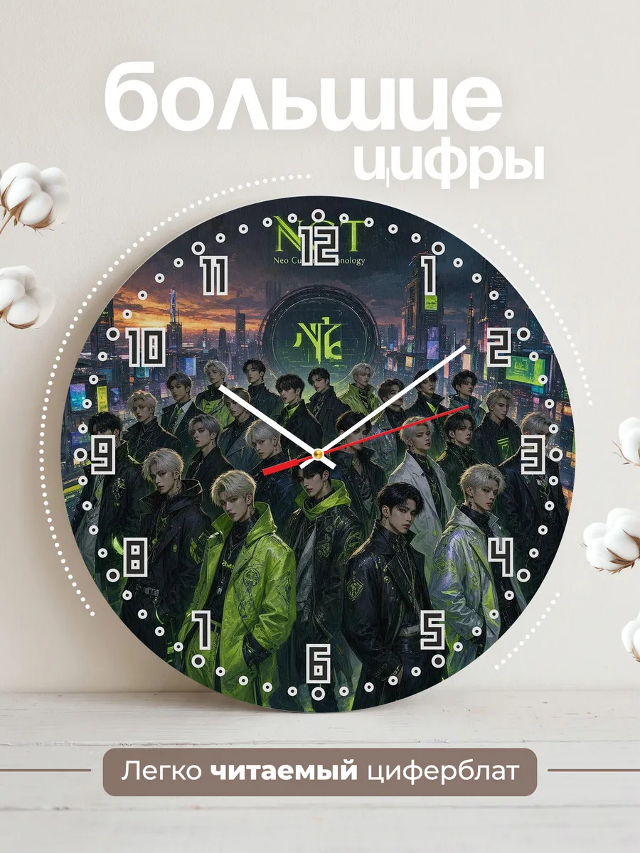 Часы настенные "NCT" — фото 4