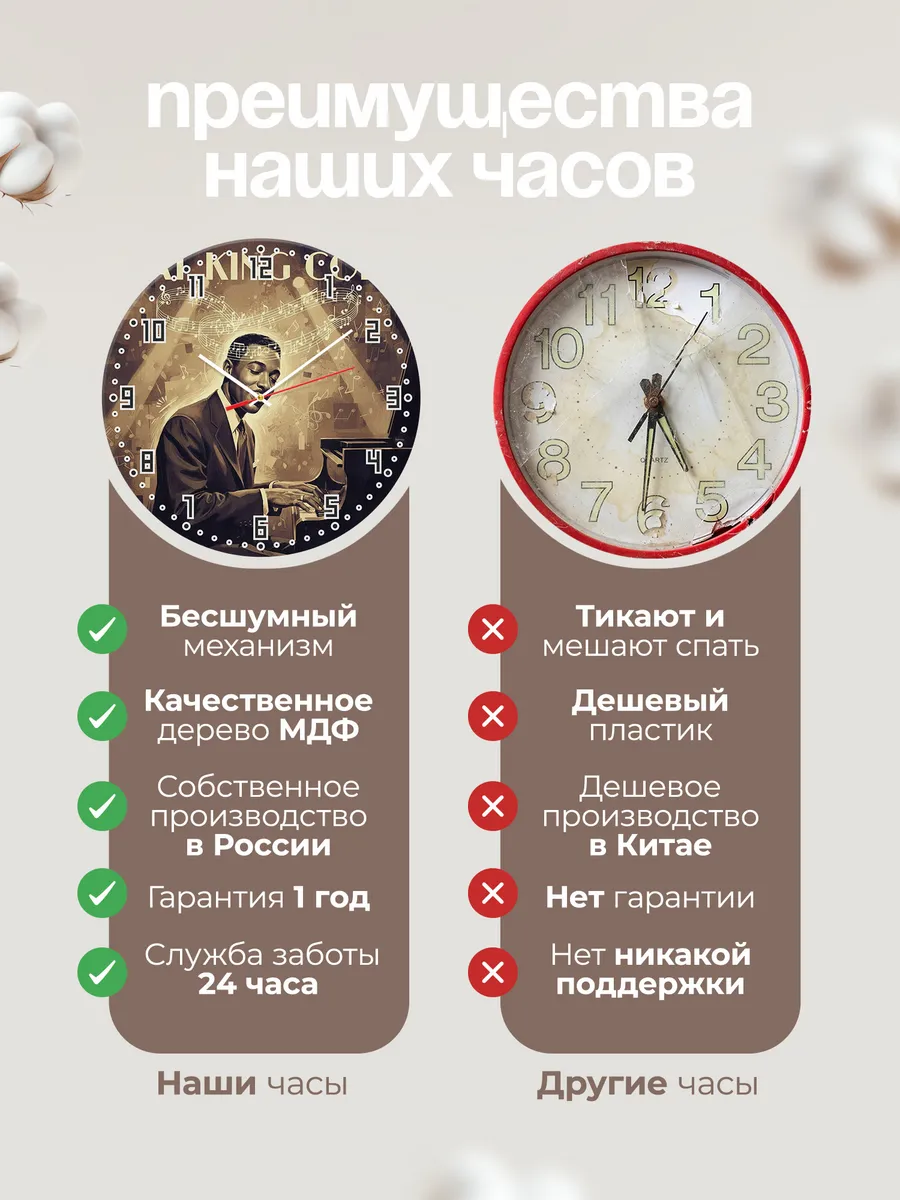 Часы настенные "Nat King Cole" — фото 2