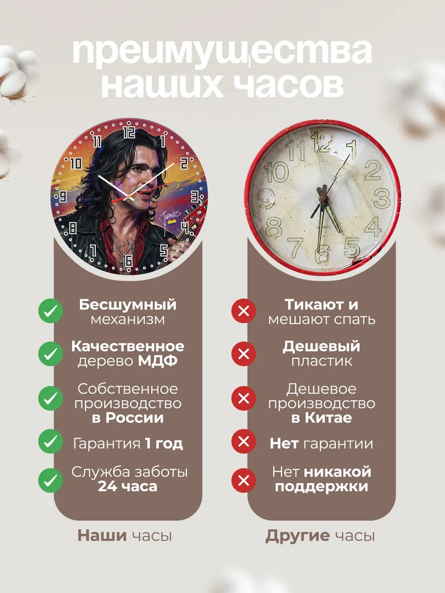 Часы настенные "Juanes" — фото 2