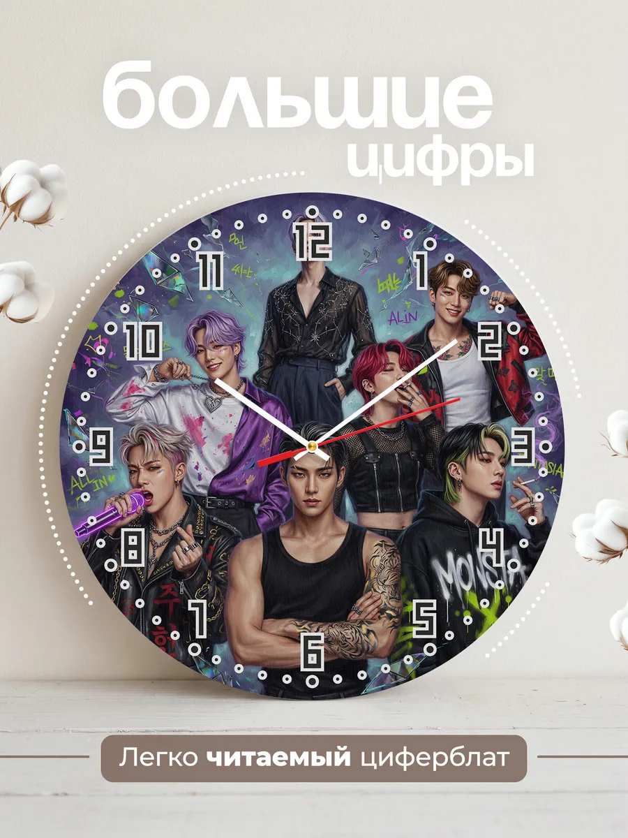Часы настенные "MONSTA X" — фото 4