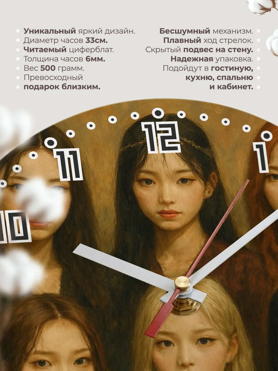 Часы настенные "NMIXX" — фото 3