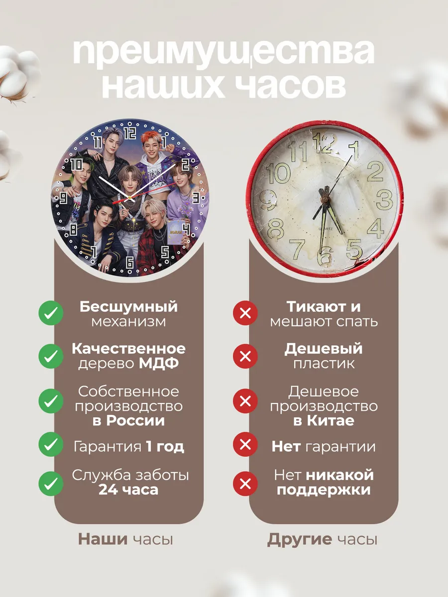 Часы настенные "MIRAE" — фото 2