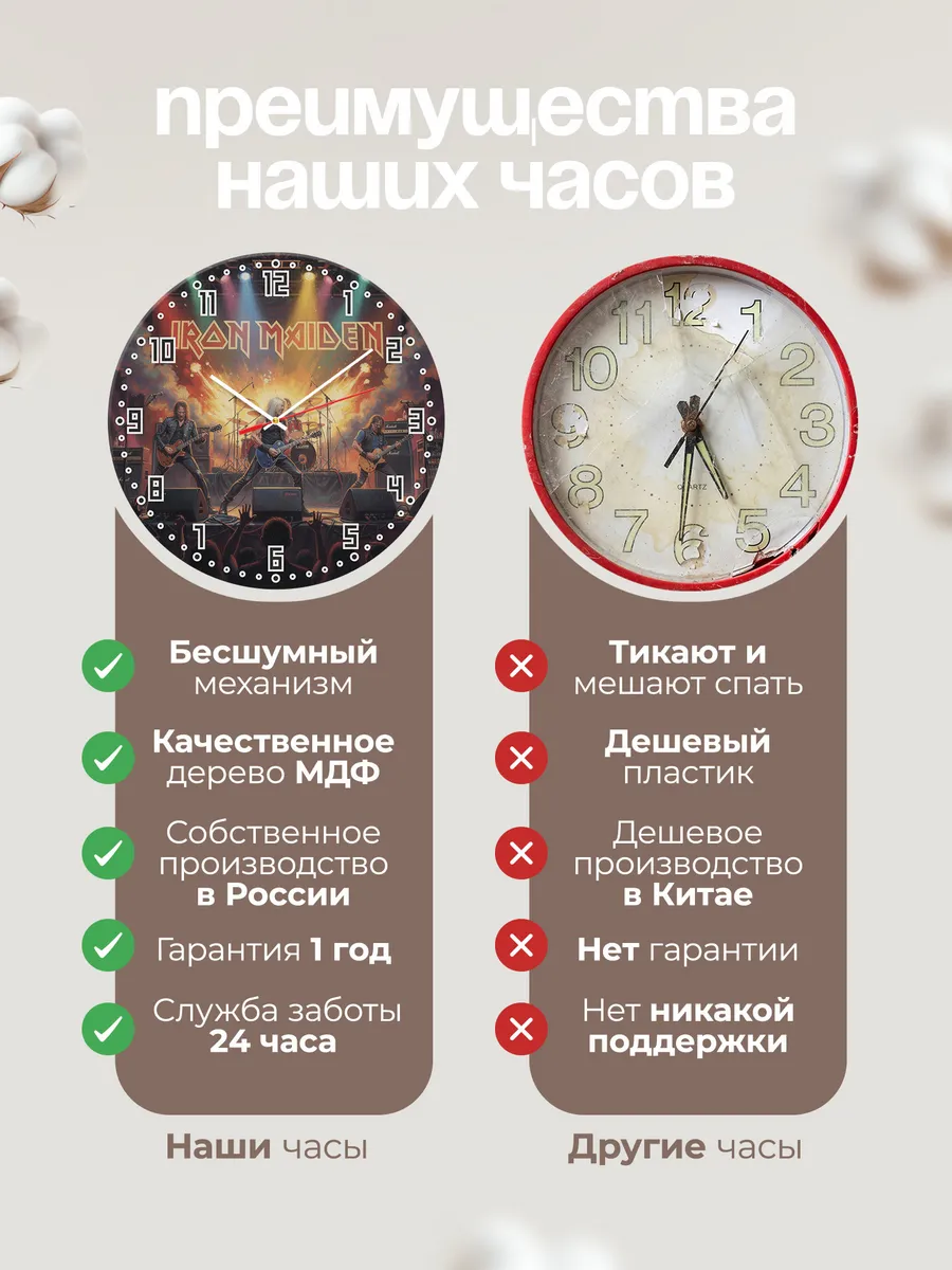 Часы настенные "Iron Maiden" — фото 2