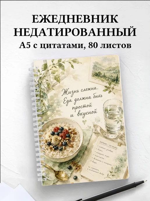 Ежедневник недатированный нутрициолога
