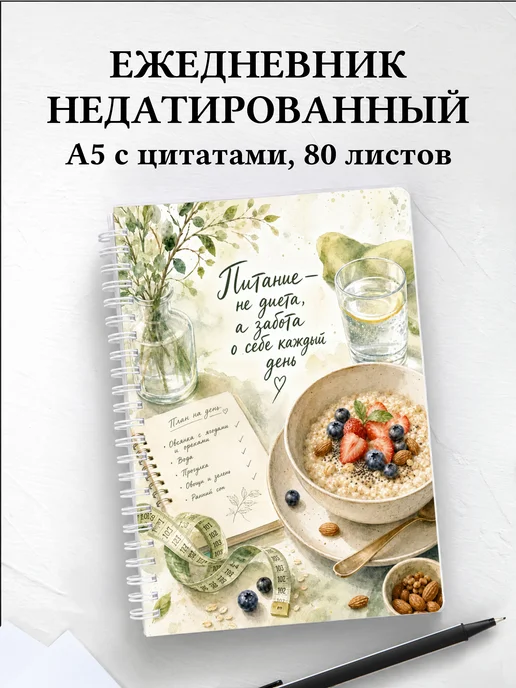 Ежедневник недатированный нутрициолога