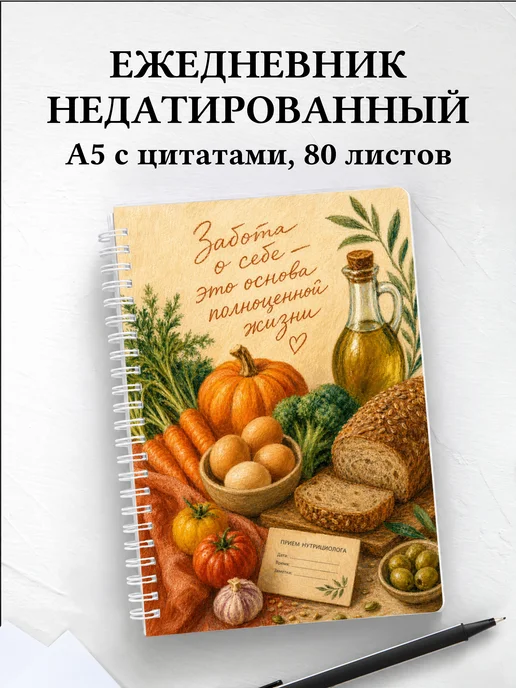 Ежедневник недатированный нутрициолога