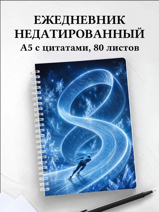 Ежедневник недатированный конькобежца