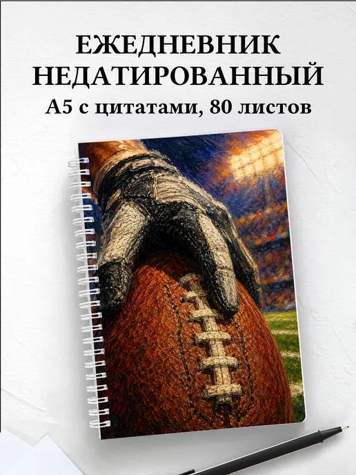 Ежедневник недатированный Американский футбол