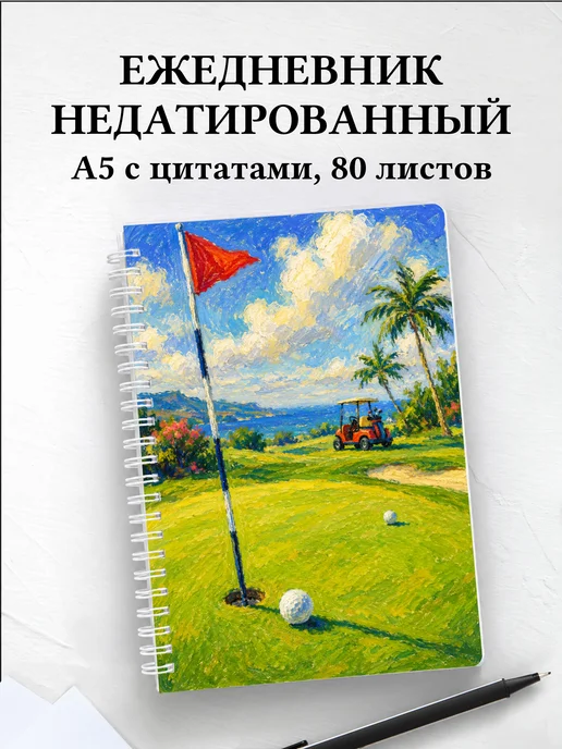 Ежедневник недатированный Гольф