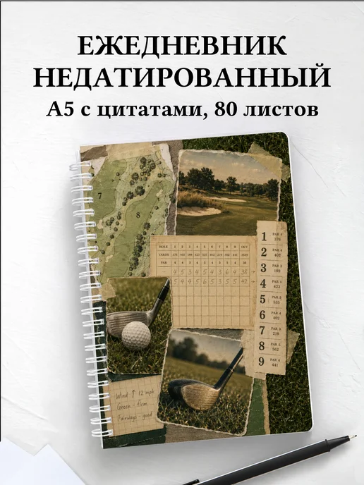 Ежедневник недатированный Гольф