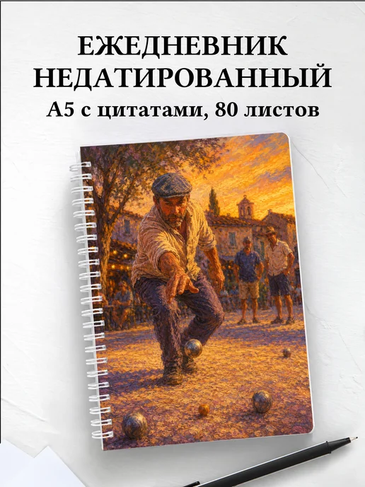 Ежедневник недатированный Петанк