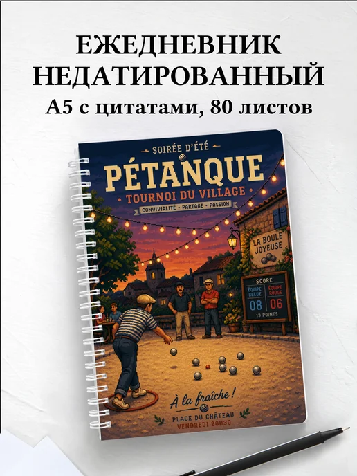 Ежедневник недатированный Петанк