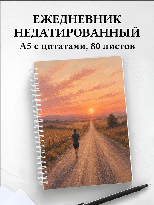 Ежедневник недатированный Бег