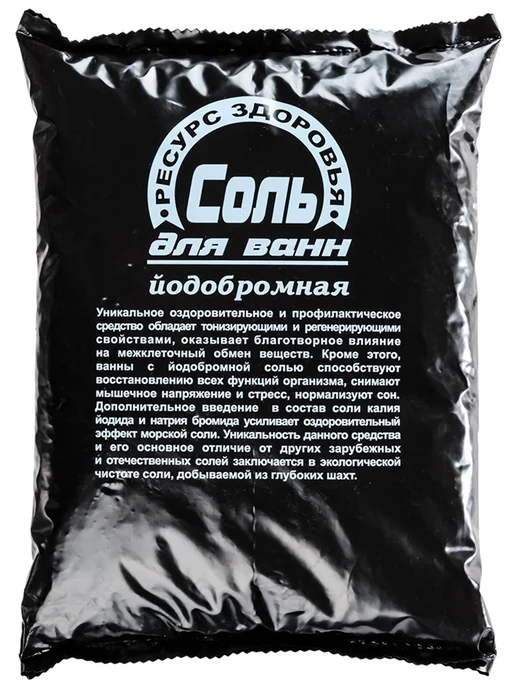 Ресурс Здоровья Соль для ванн йодобромная 1000гр, 1 кг