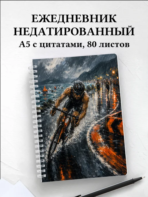 Ежедневник недатированный Триатлон