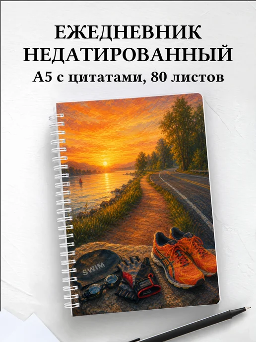 Ежедневник недатированный Триатлон