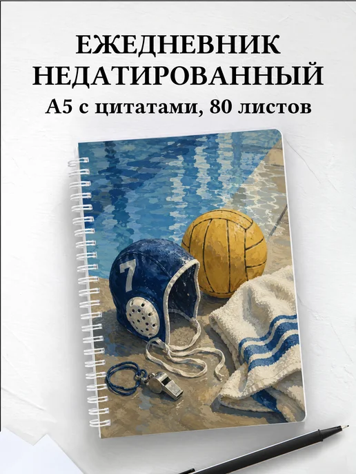 Ежедневник недатированный Водное поло