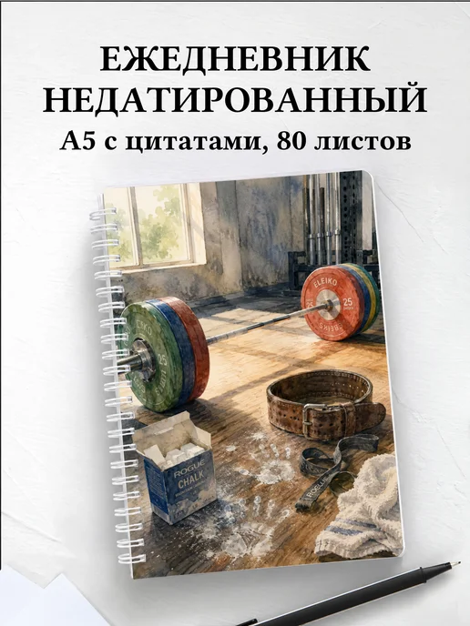 Ежедневник недатированный Тяжелая атлетика