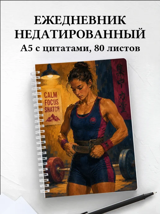 Ежедневник недатированный Тяжелая атлетика