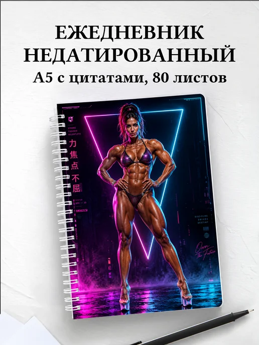 Ежедневник недатированный Бодибилдинг