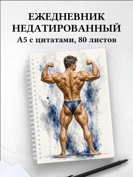 Ежедневник недатированный Бодибилдинг