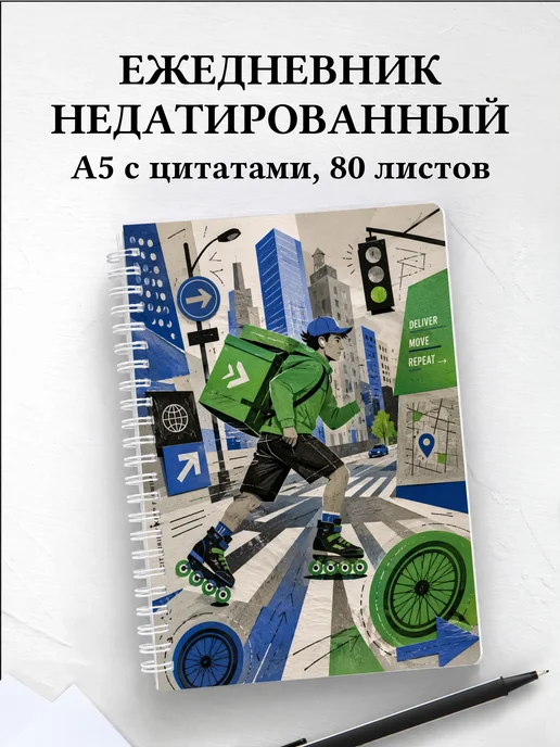 Ежедневник недатированный Роллер-спорт