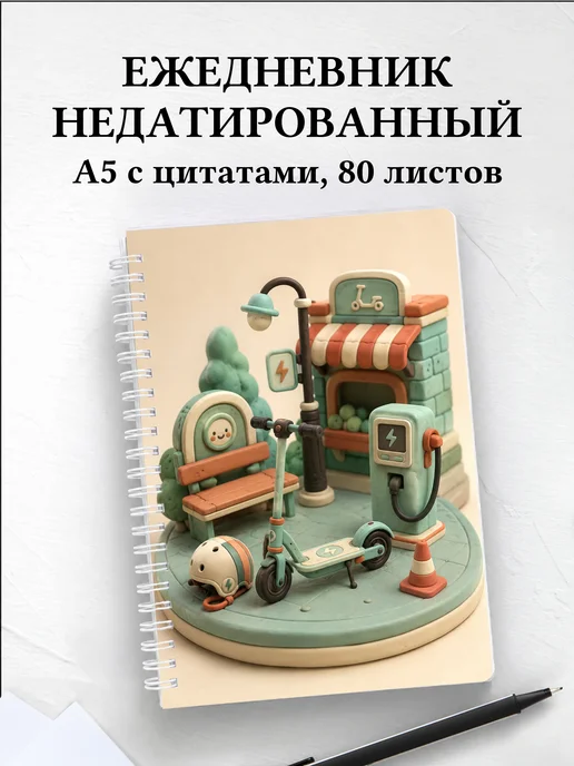 Ежедневник недатированный Самокатный спорт