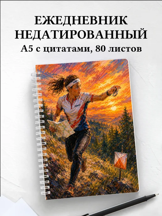 Ежедневник недатированный Спортивное ориентирование
