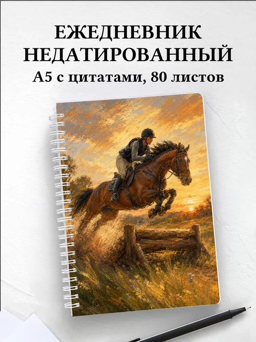 Ежедневник недатированный Конный спорт