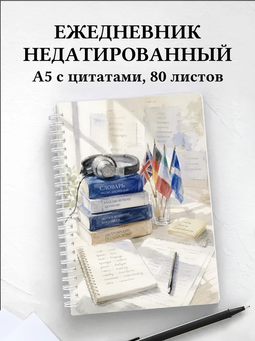 Ежедневник недатированный переводчика