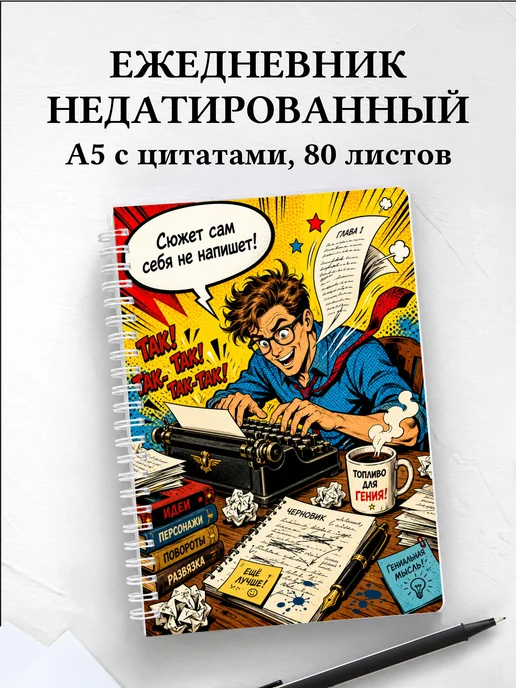 Ежедневник недатированный писателя