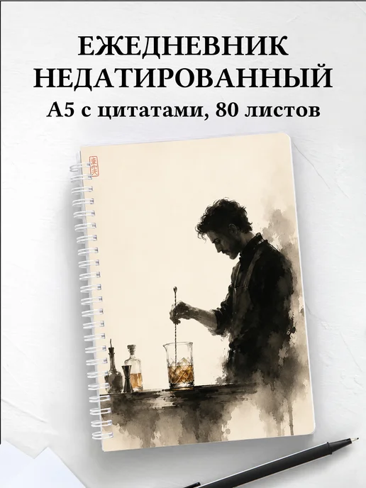 Ежедневник недатированный бармена