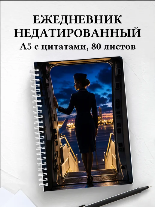 Ежедневник недатированный стюардессы