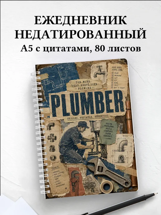 Ежедневник недатированный сантехника