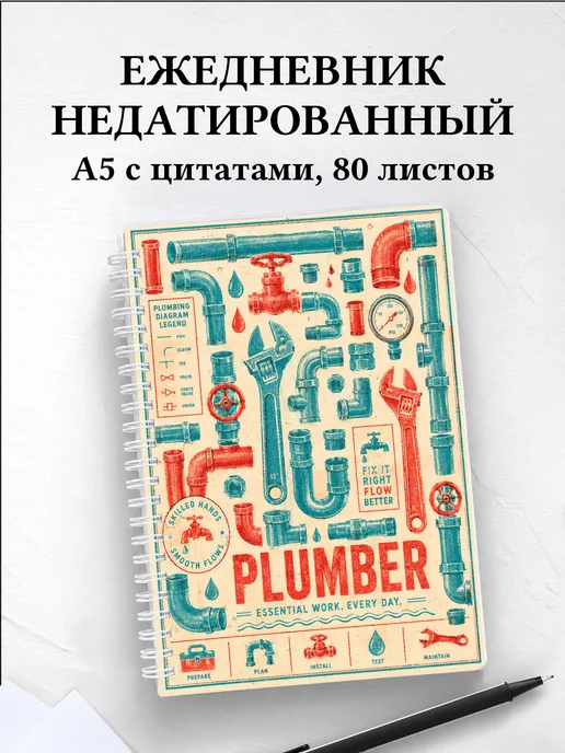 Ежедневник недатированный сантехника