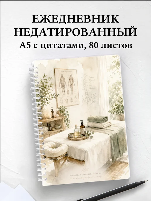Ежедневник недатированный массажиста