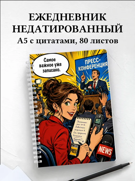 Ежедневник недатированный журналиста